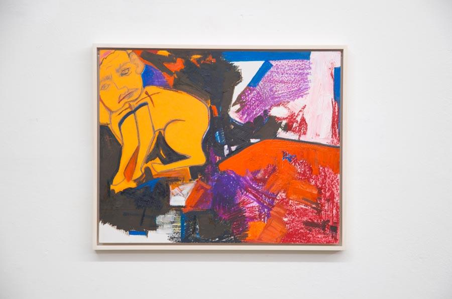 Olivia Kaiser, "Der gelbe Hund", 2014,  40 × 50 cm