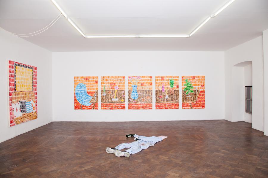 Installationsansicht Ausstellung Rade Petrasevic "I wanna be the daughter of your parents" 2015