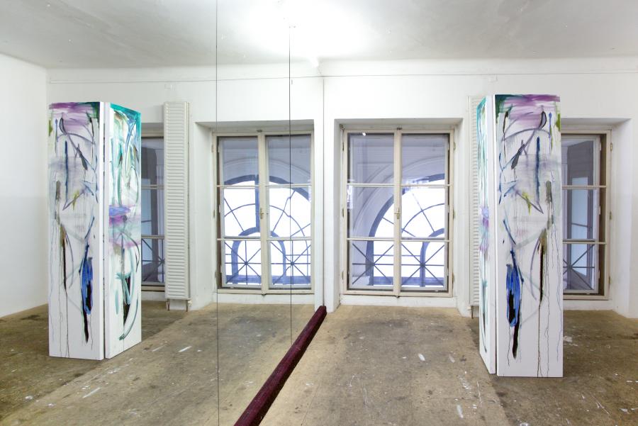 Nino Sakandelidze, installation view, Büro Weltausstellung 2015