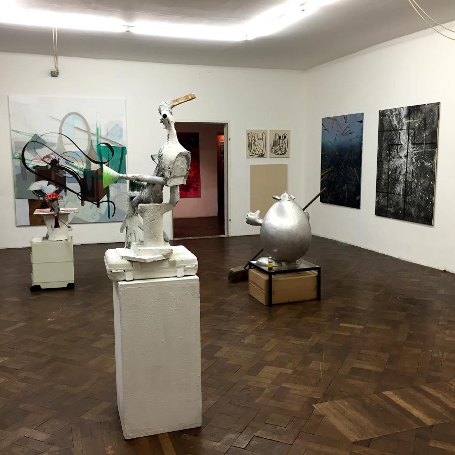 Installationsansicht The Katharsis-Show, Büro Weltausstellung, 2015.