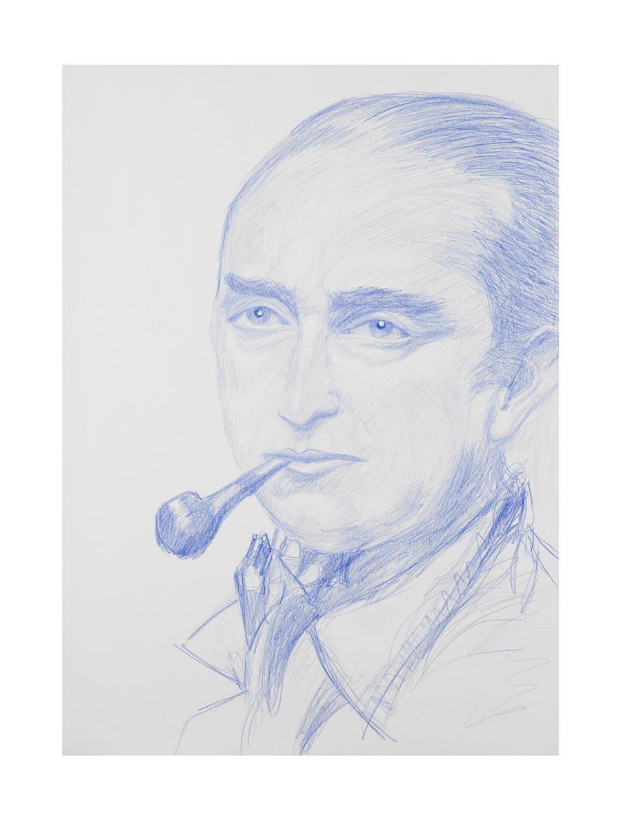  „Max Pechstein“, 2009, 70x50cm, colored pencil on paper