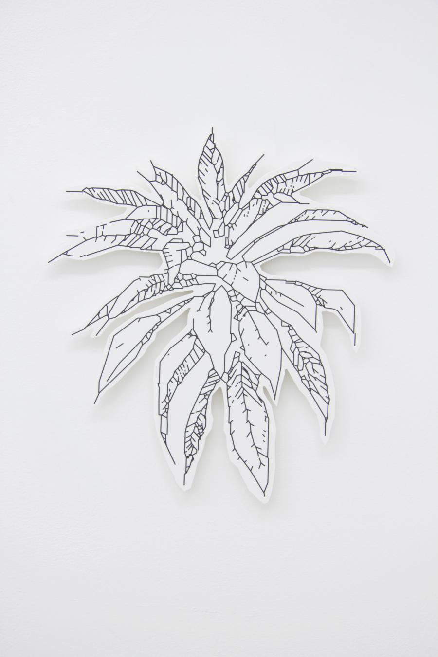 Richard Nikl, Plant 1:1, UV-print on PVC, 39 x 42 cm, 2015