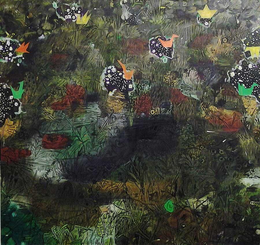 Alexander Ruthner, “Papillon”, 185 x 190 cm, Öl auf Leinwand, 2013