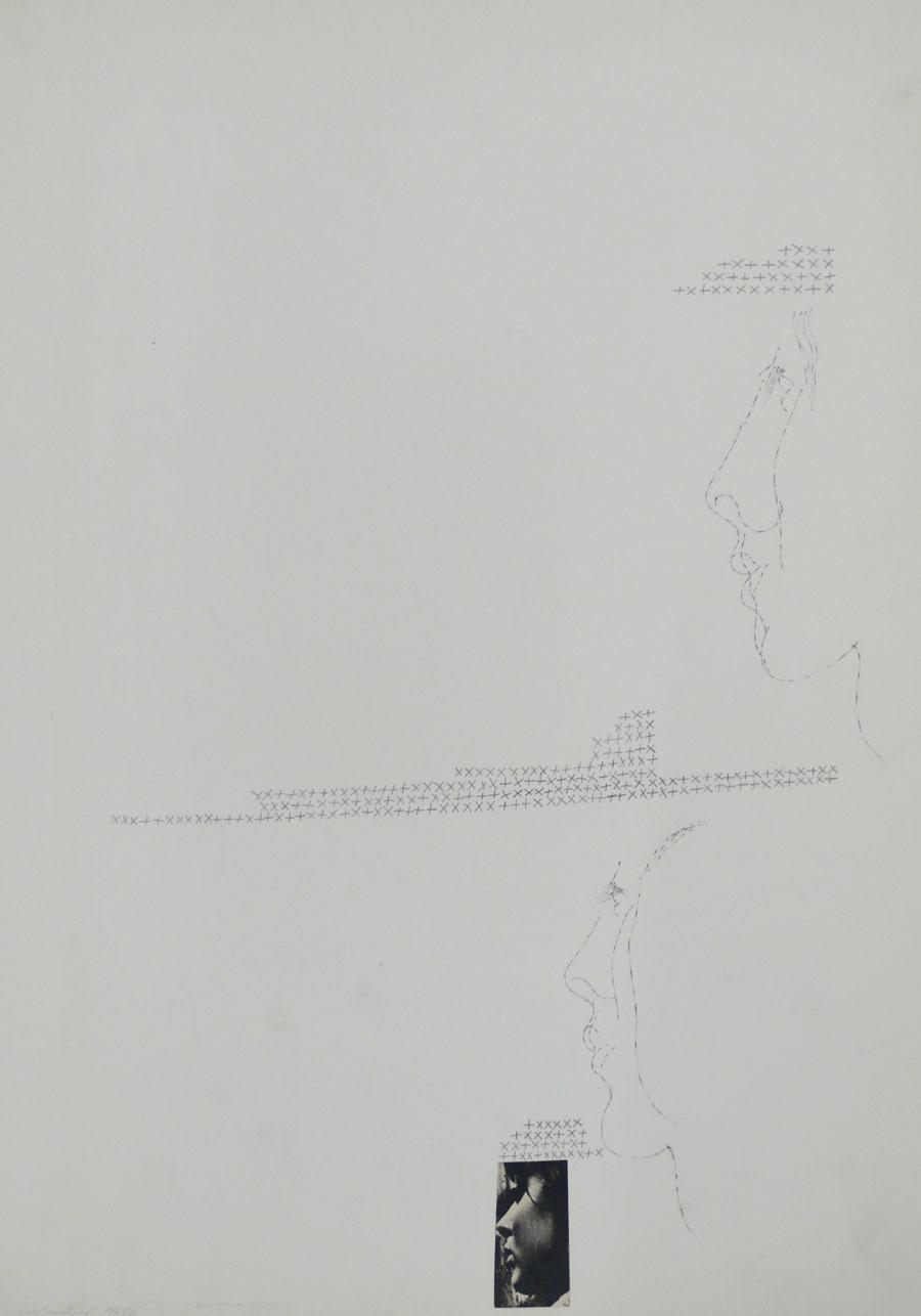 „MÄDCHEN. WIE EIN TRAUM“ 1954, 62 x 44 cm, Bleistift auf Papier