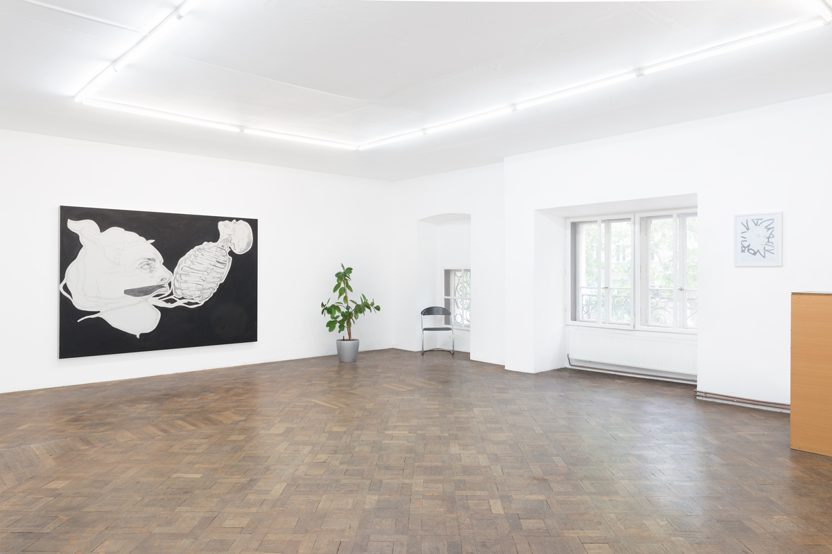Ausstellungsansicht, FRANZ GRAF - WE DON'T TALK TO STRANGERS, Büro Weltausstellung, 2018