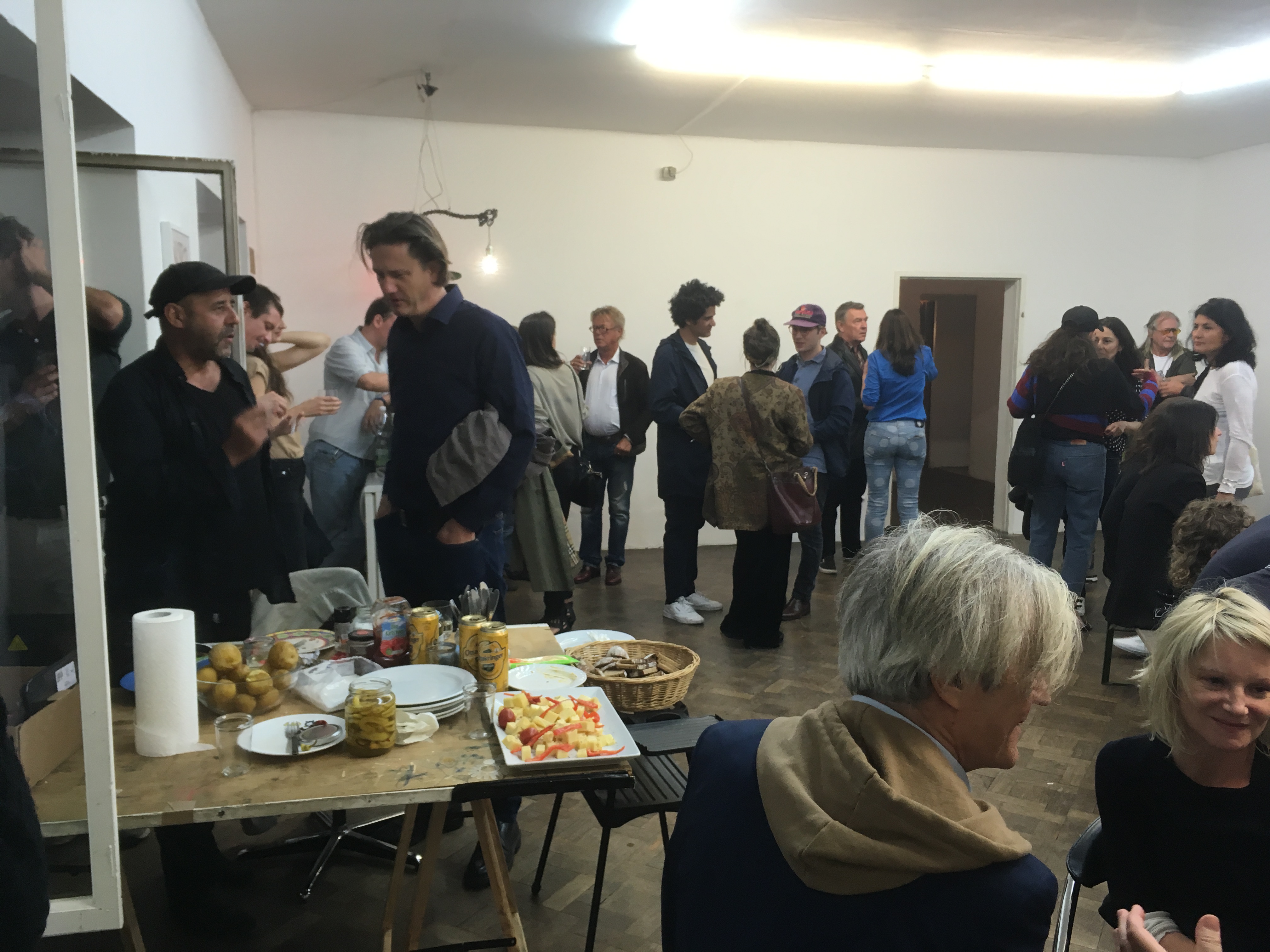 Eröffnung Ausstellung Franz Graf, Büro Weltaussstellung, 2018, Handyfoto: S.Geiger