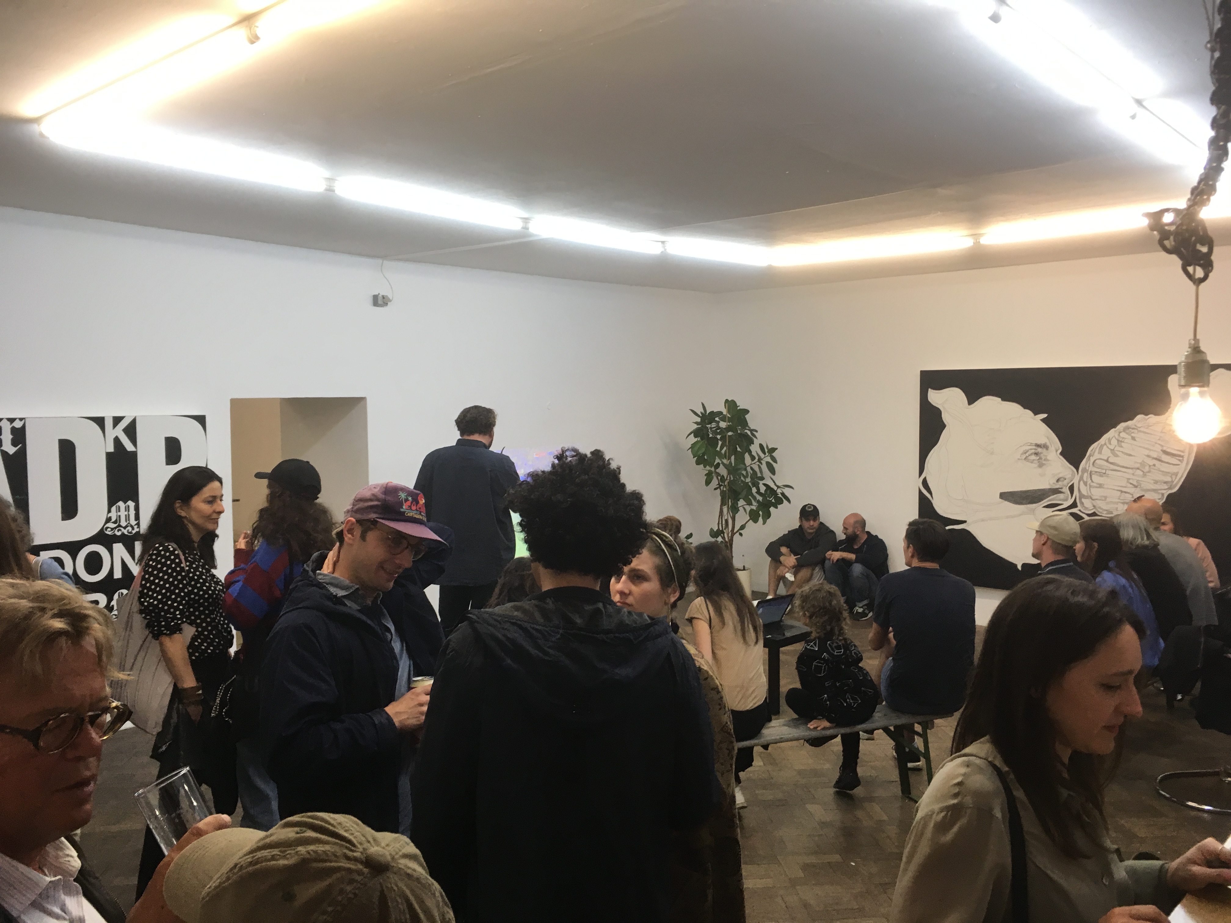 Eröffnung Ausstellung Franz Graf, Büro Weltaussstellung, 2018, Handyfoto: S.Geiger